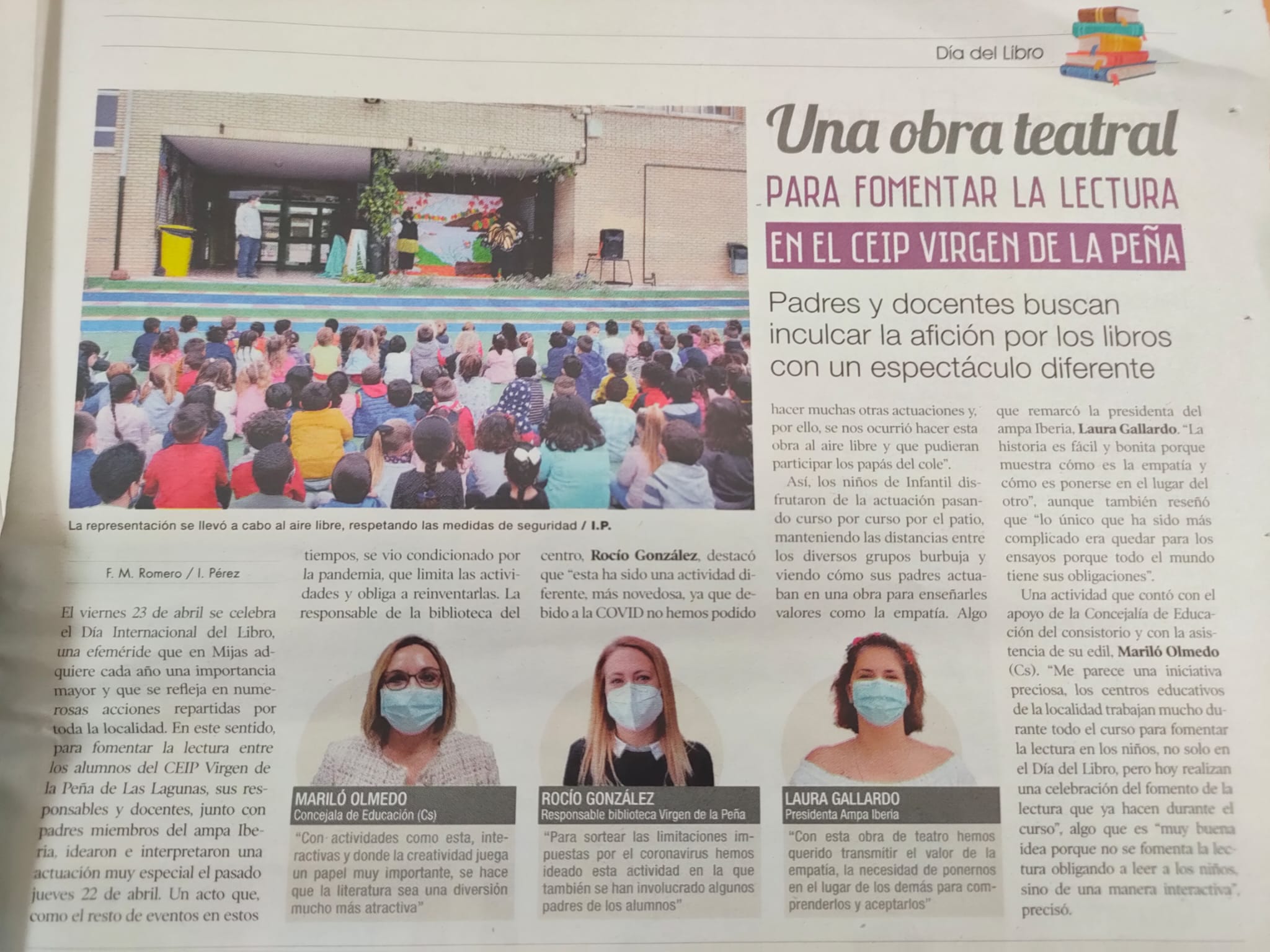 REALIZAMOS UNA OBRA DE TEATRO POR EL DÍA DEL LIBRO.